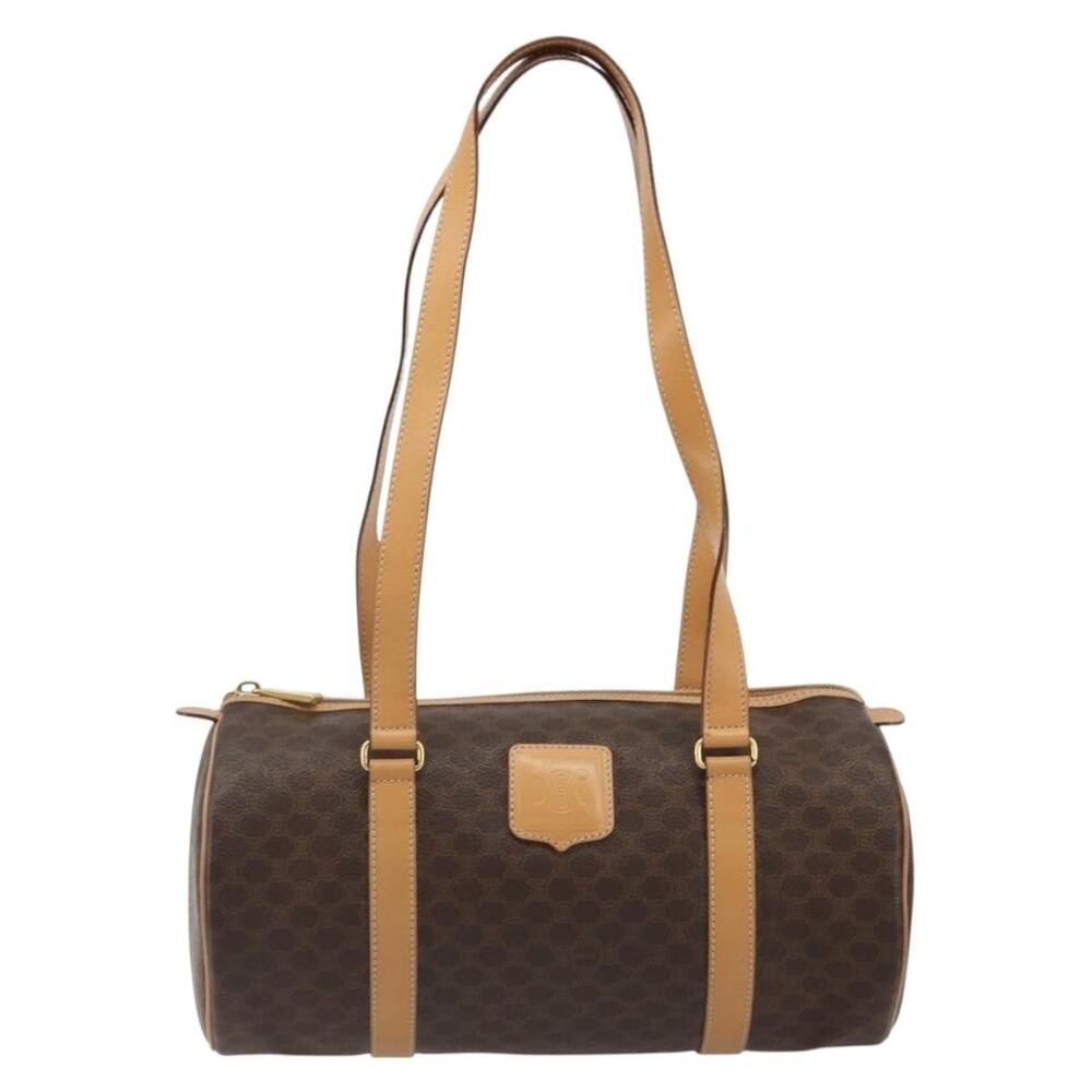 Celine Macadam Handbag Brown